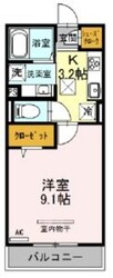 ハーヴェストWESTの物件間取画像